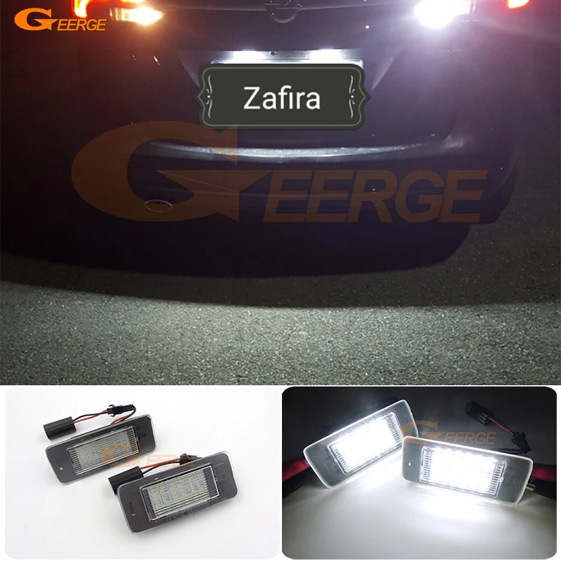 

For Opel Zafira Tourer C P12 Pre Facelift 2011 2012 2013 2014 2015 2016 No Error Ultra Bright Led License Plate Lamp Light