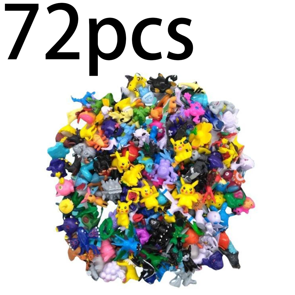 24/144 stücke Pokemon Action figur Spielzeug Mini Figuren Modell Spielzeug Pikachu Anime Kinder Puppe Geburtstags geschenke 2-4cm