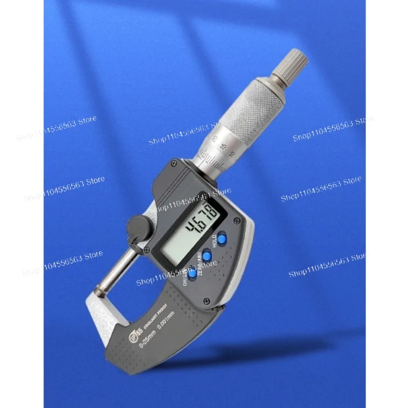 0–25 mm digitales Mikrometer, 0,001 mm Präzisions-Chrommessgerät
