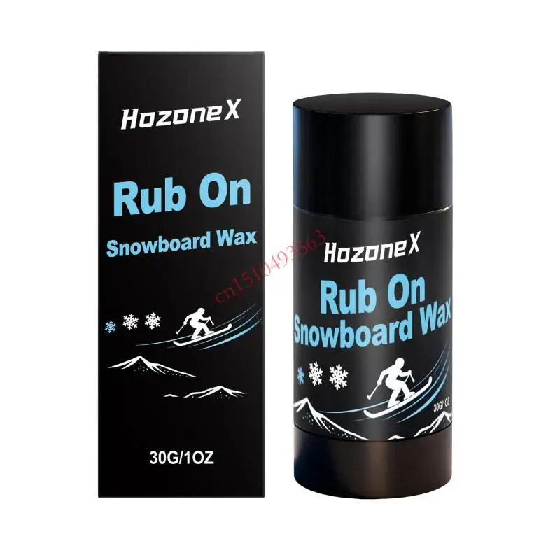 

Rub On Ski Snowboard Wax,Universal Temperature Wax Rub on Quick Waxing Set for Outdoors Ski Snowboard Accessories 448C