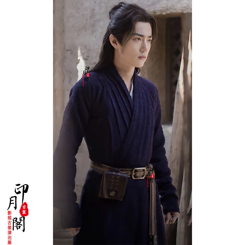 Xiao Zhan Male Cosplay Costume Hanfu Swordman Cosplay Hanfu For Drama Joy Of Life Qing Yu Nian Stage Performance Halloween