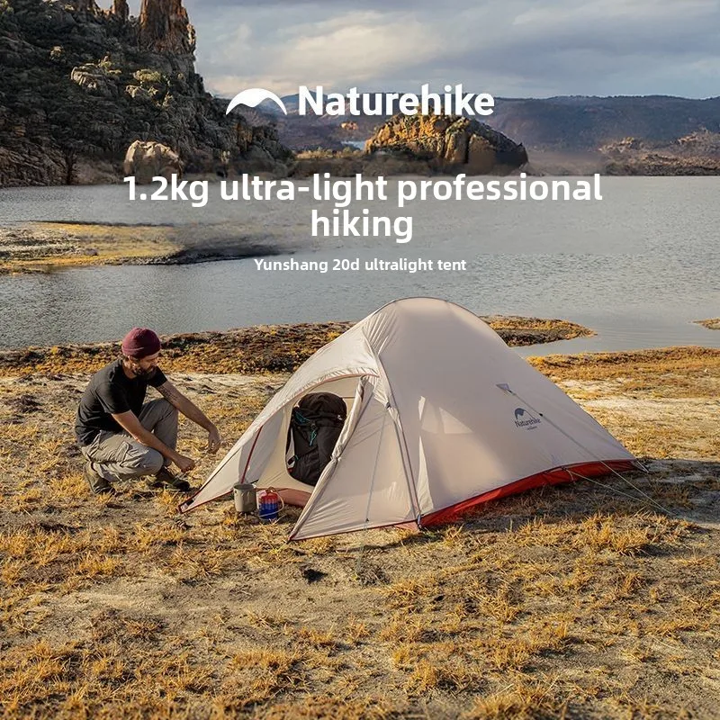 

Палатка Naturehike Cloud-Up 2 Dome для кемпинга, велотуризма и мототуризма, ультралегкая, двухместная, водонепроницаемая, самораскладывающаяся