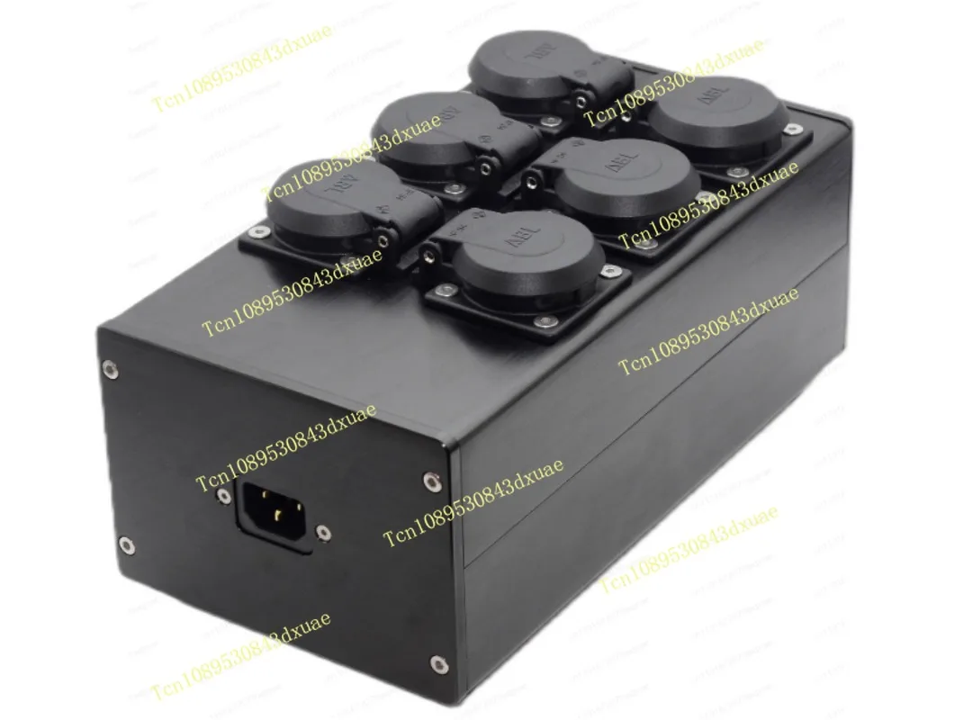 6 aluminum alloy power plug, audio power strip power distributor