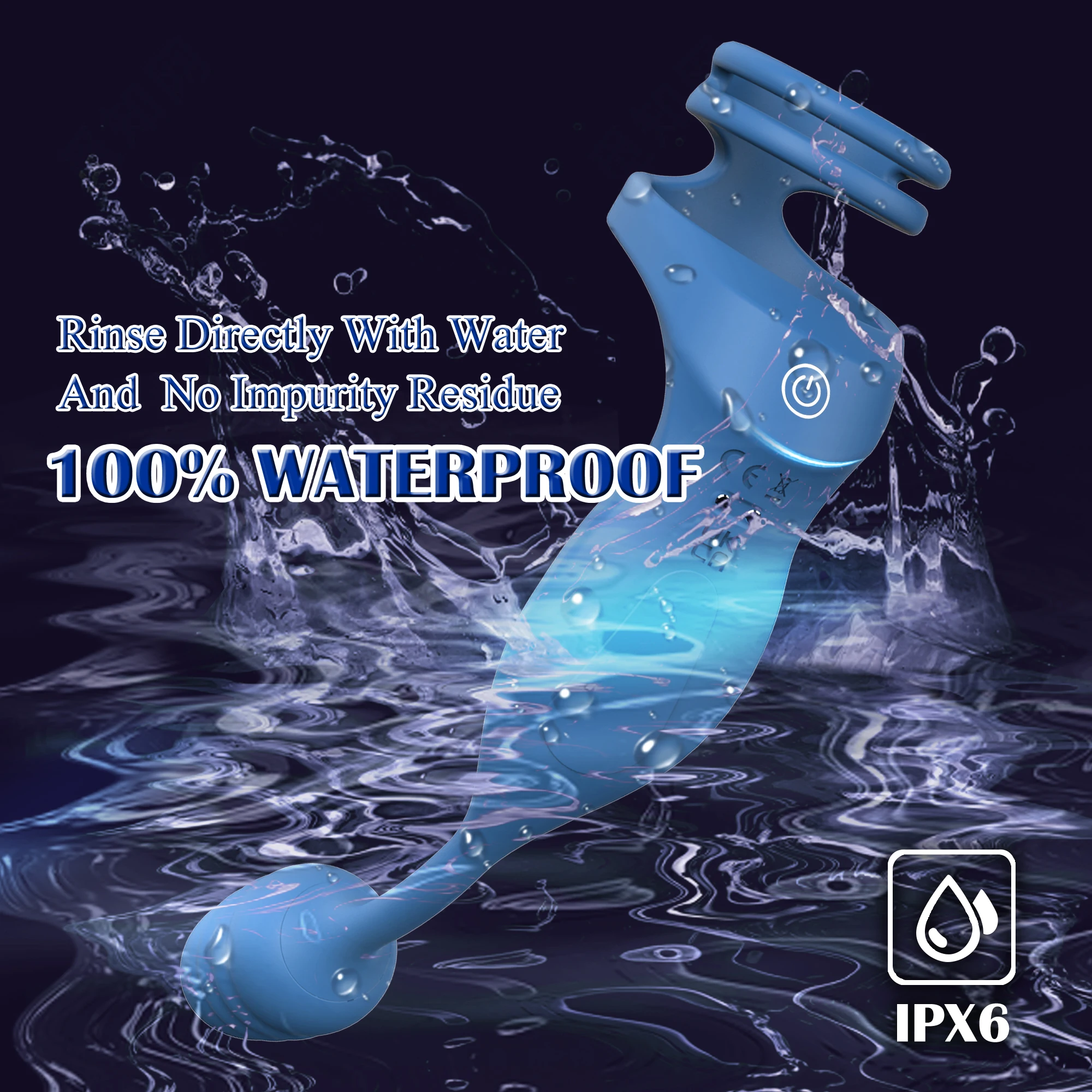 Vibrating Cock Penis Ring with Prostate Anal Butt Plug Vibrator Delayed Ejaculation Sex Toys for Men Testicle Scrotum Massager - view 4