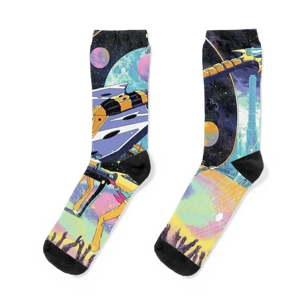 

Interstella 5555 Galxy Socks halloween aesthetic Hiking boots with print Men Socks Women's