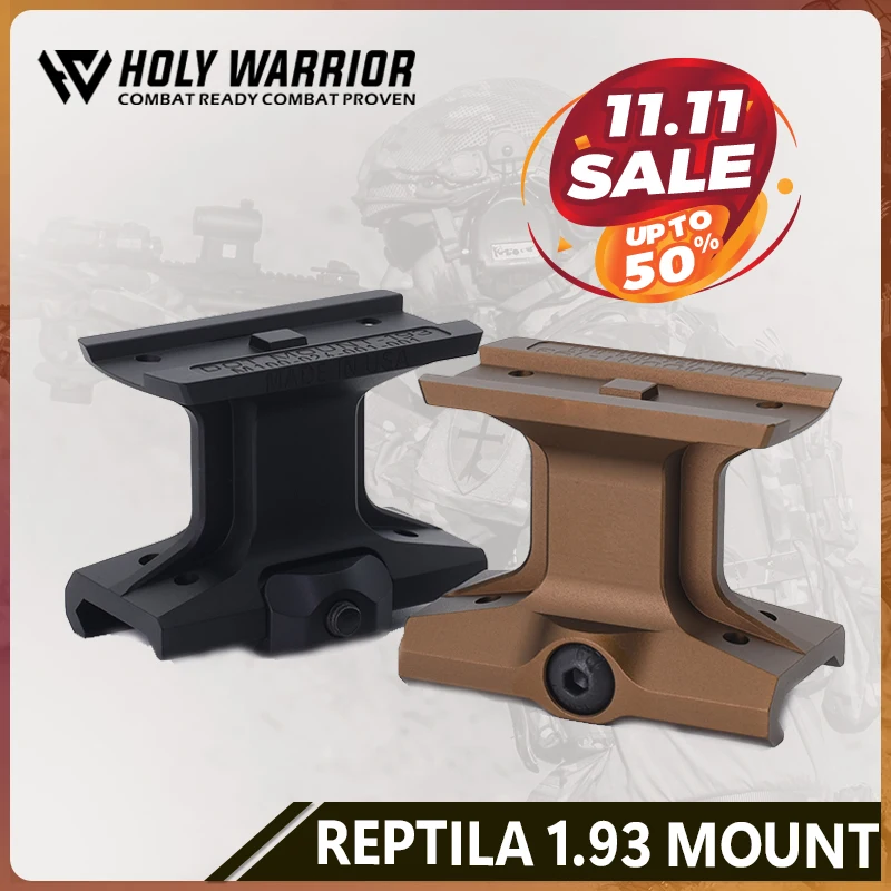 Holy Warrior Tactical Reptila Optic Mount Red Dot Mount 1.93inch for Red Dot Sight M5/M5S/ROEMO5