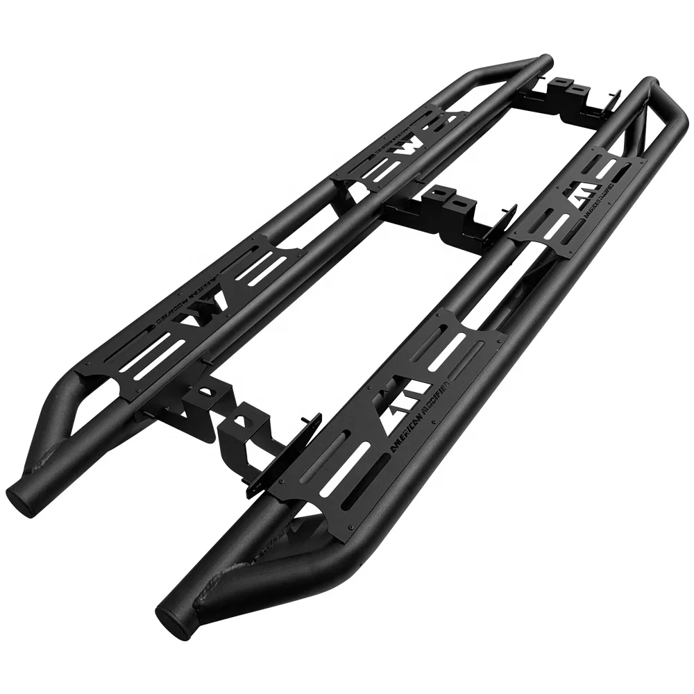 

Side Steps For jeep wrangler jl 2018-2020 4 Doors Steel Running Boards Matted Side Steps