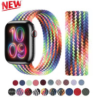 Braided Solo Strap for Apple Watch Band 46mm 49mm 45 44mm 42 41 40mm Nylon Correa Bracelet iWatch Series10 9 7 SE 6 8 5 Ultra 2