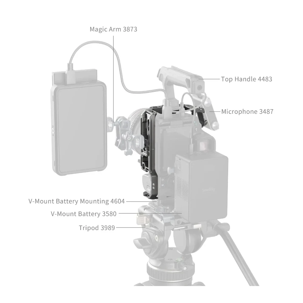 Small rig hawklock Schnell verschluss käfig für canon eos r5 mark ii, 4977/5029