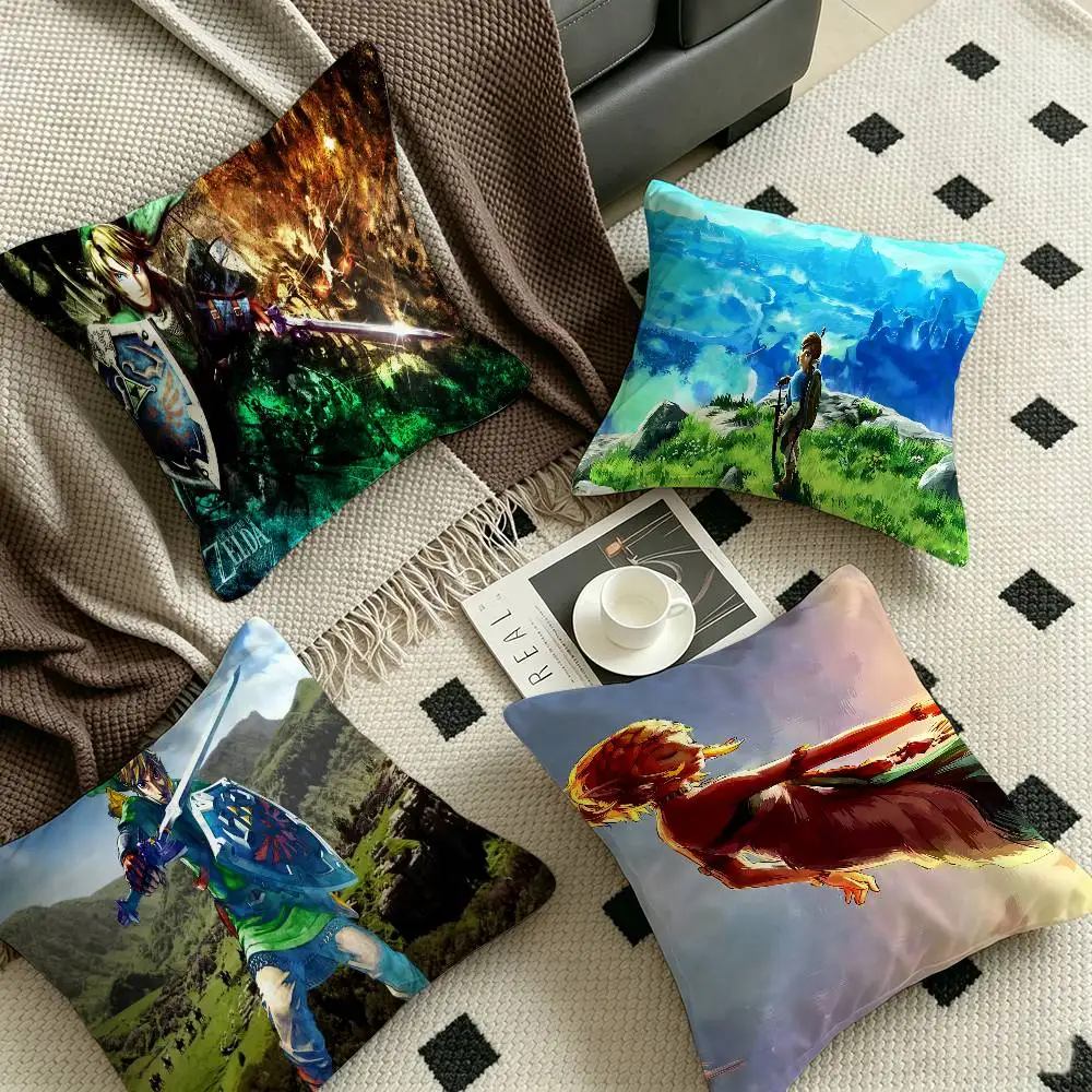 Video Game Legend Zeldas Cushion Cover Pillow Cover Decor Pillowcase Printed Cushion Case for Couch view 4