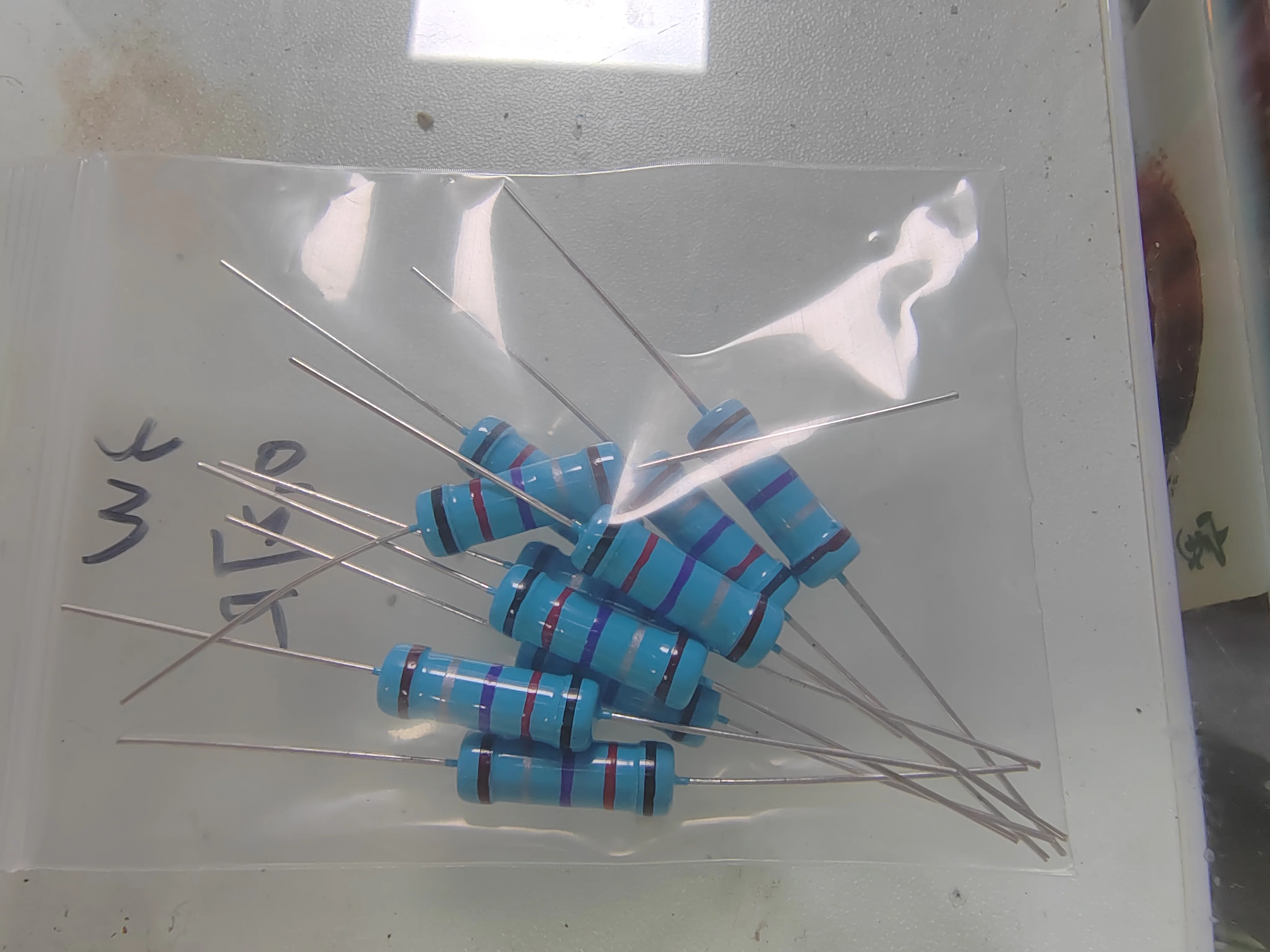 10PCS Burans Metall Film Trimpot Trimmer Chip Widerstand 1/4W 1/2W 1W 2W 3W 5W Ohm