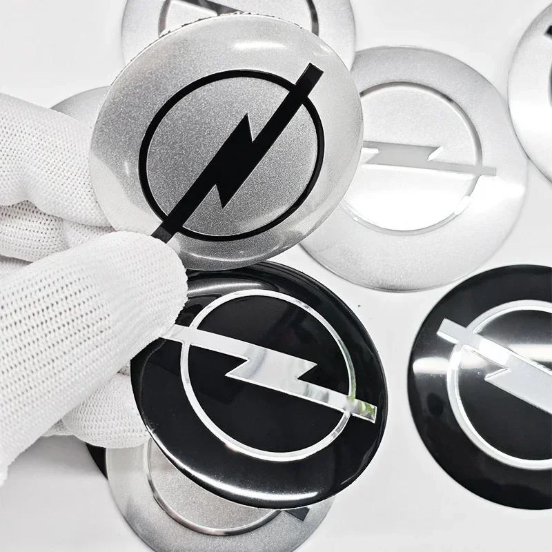 4pcs 56mm 60mm 65mm Car Wheel Center Emblem Hub Caps Stickers For Opel Insignia J F Antara Meriva Zafira H G Corsa Vectra Astra view 4