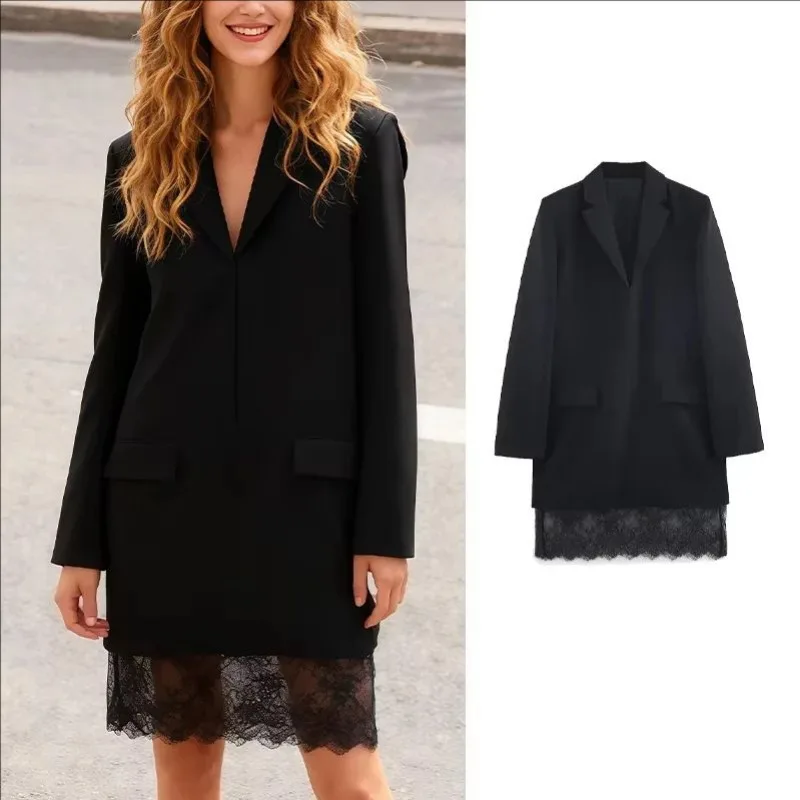 Women Lace Patchwor… - image