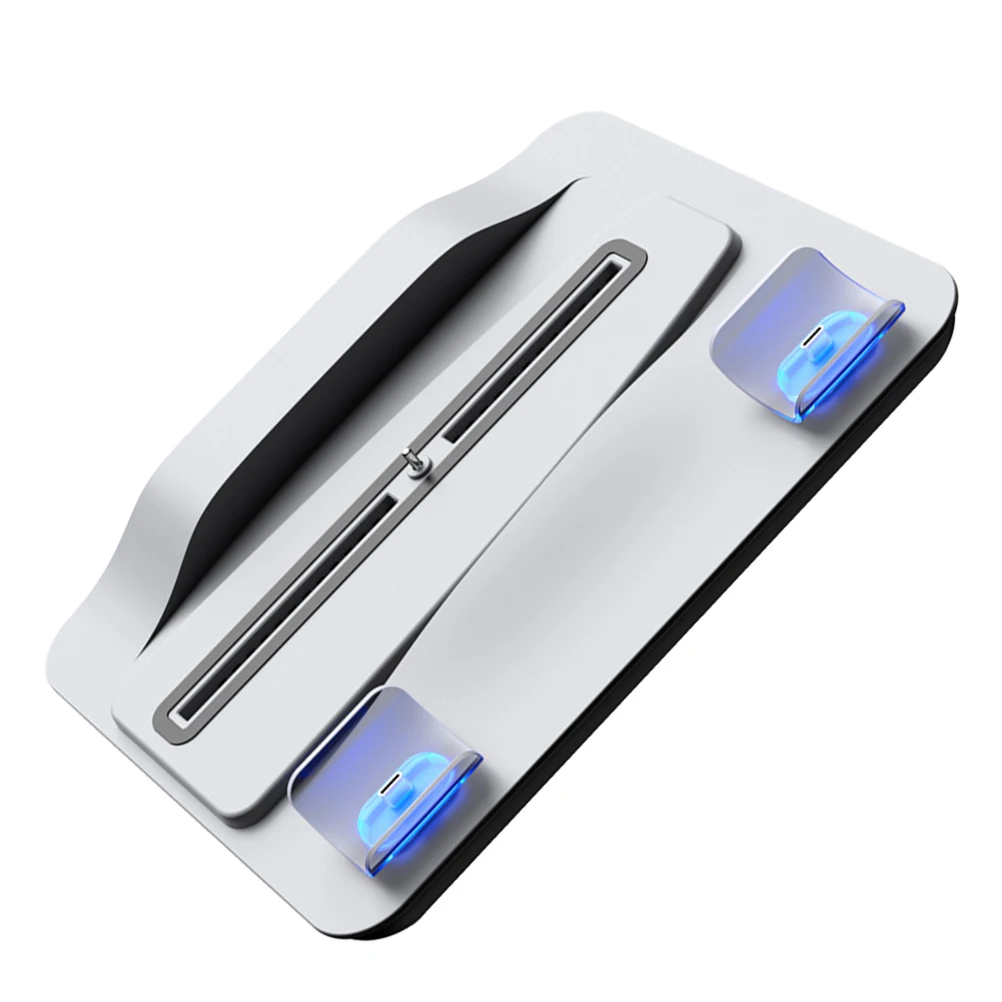

Game Controller Charging Dock Station Blue Light Cooling Fans ABS Material Portable Desktop Dual Charging Base Stand