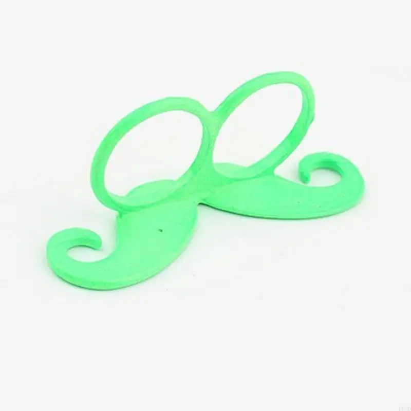 Halloween Mustache Rings Adjustable Finger Rings Party Costume Accessory for Men Women Halloween Masquerade Role Play F3MD