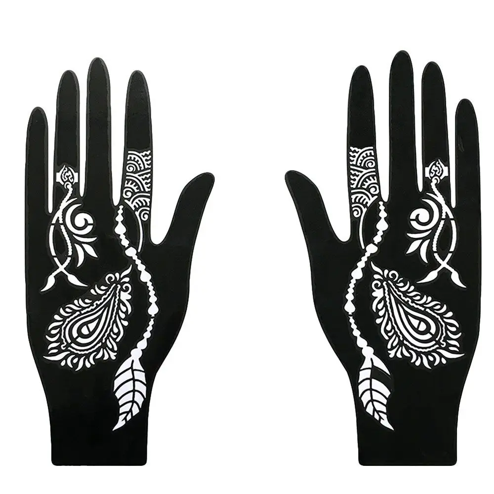 Professional India Flower Temporary Tattoo Wedding Tool Body Art Sticker Tattoo Stencil Template Henna Stencil