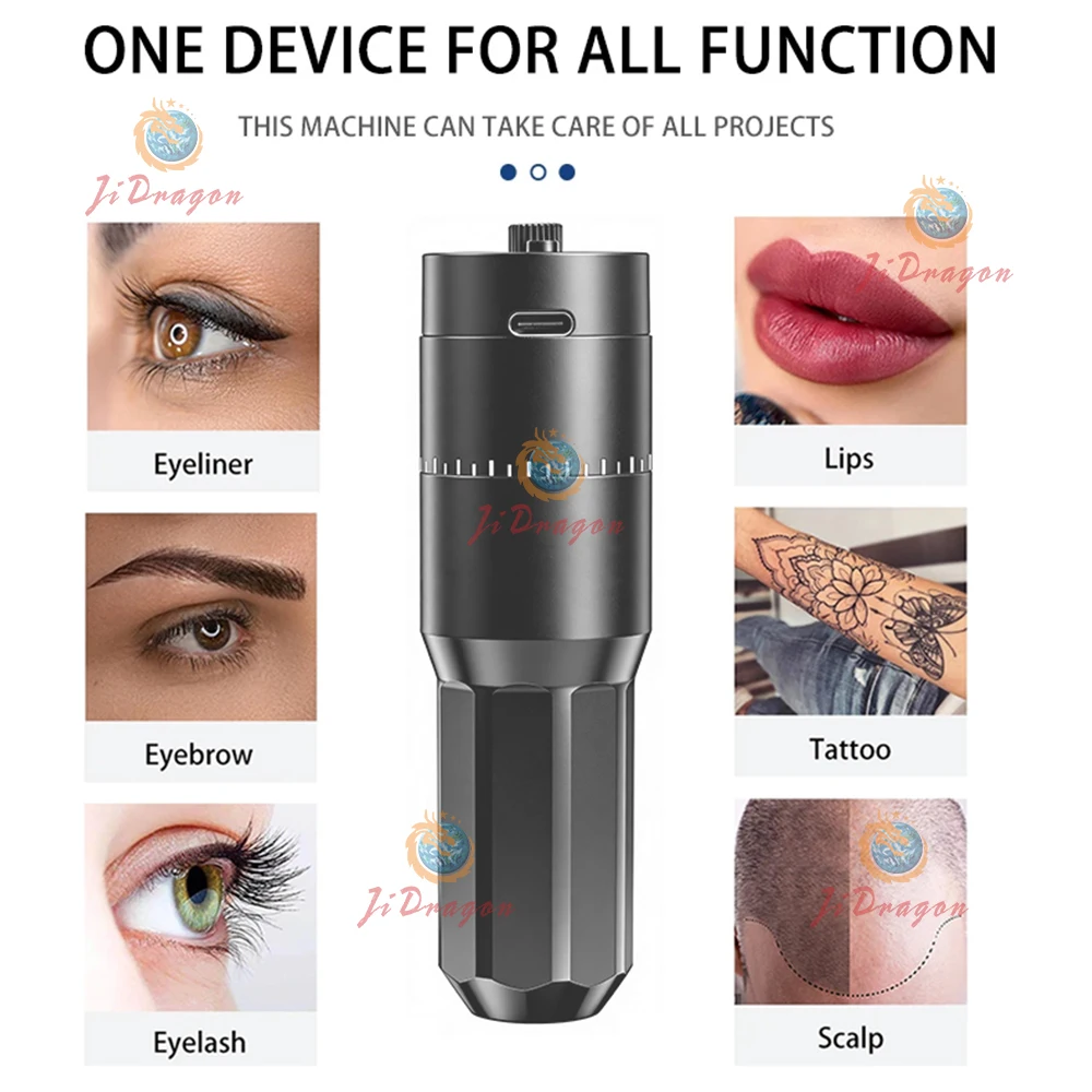 Wireless Tattoo Machine Rotary Pen Digital Display PMU SMP Machine Permanent Makeup Scalp Micropigmentation for Eyebrow Lip
