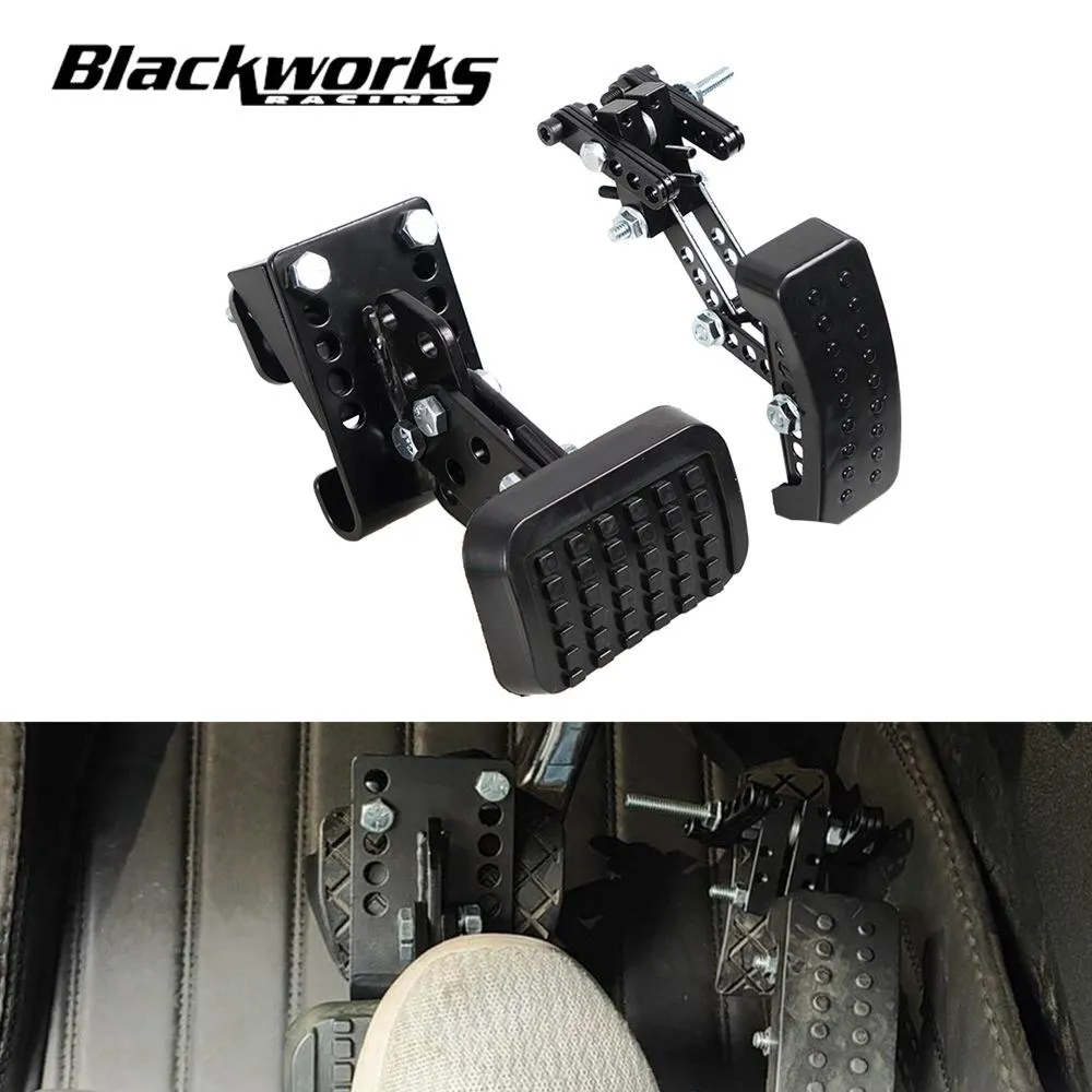 

1 Pair Gas and Brake Pedal Extenders Adjustable Length & Angle for Short Drivers People, Kart, Ride on Toys, Driving Cars