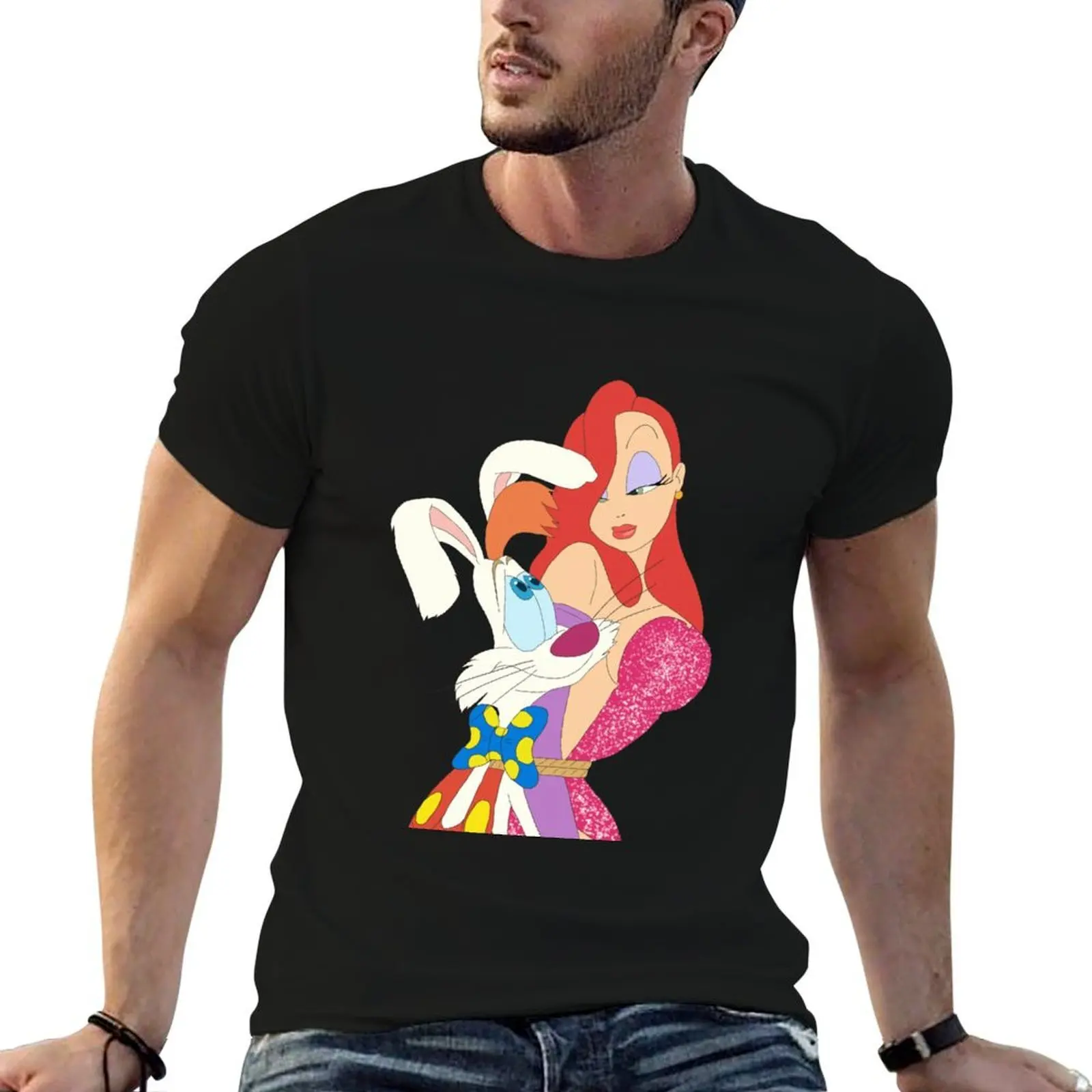 

Roger and Jessica Rabbit T-Shirt t shirts with prints t shirt men 100% cotton luxury brand T-Shirt