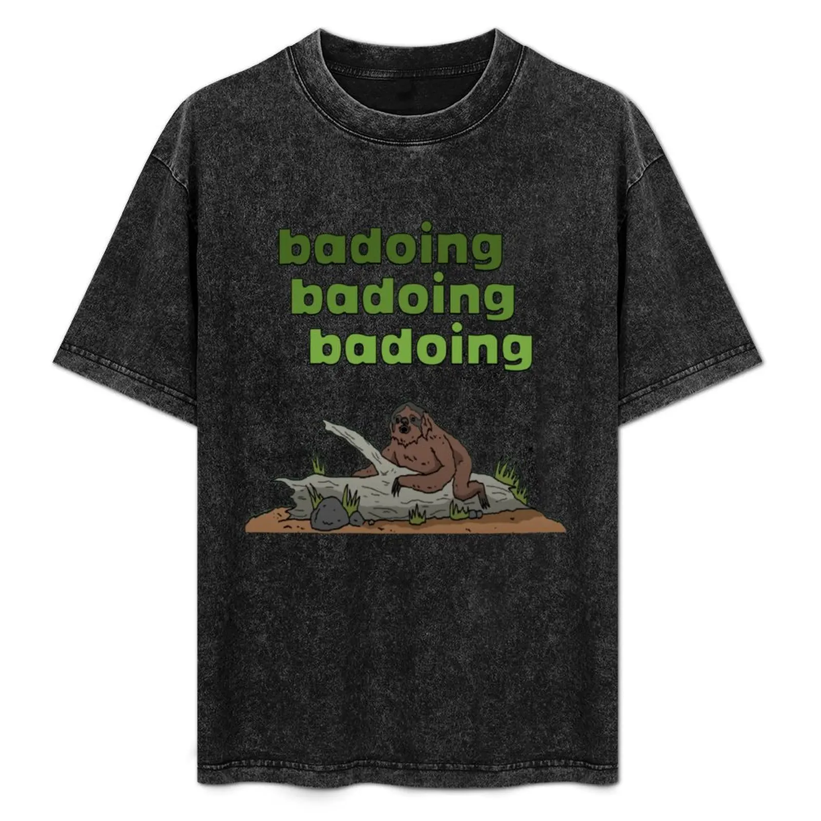 badoing T-Shirt Short sleeve tee sweat blanks oversizeds workout shirts for men