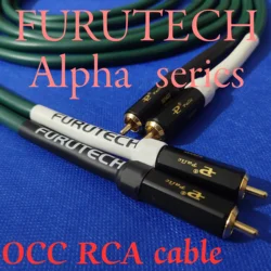 Furutech Alpha series FA-220 OCC RCA HiFi audio cable Amplifier CD DVD player Speaker Hi-end interconnect wire 1 pair