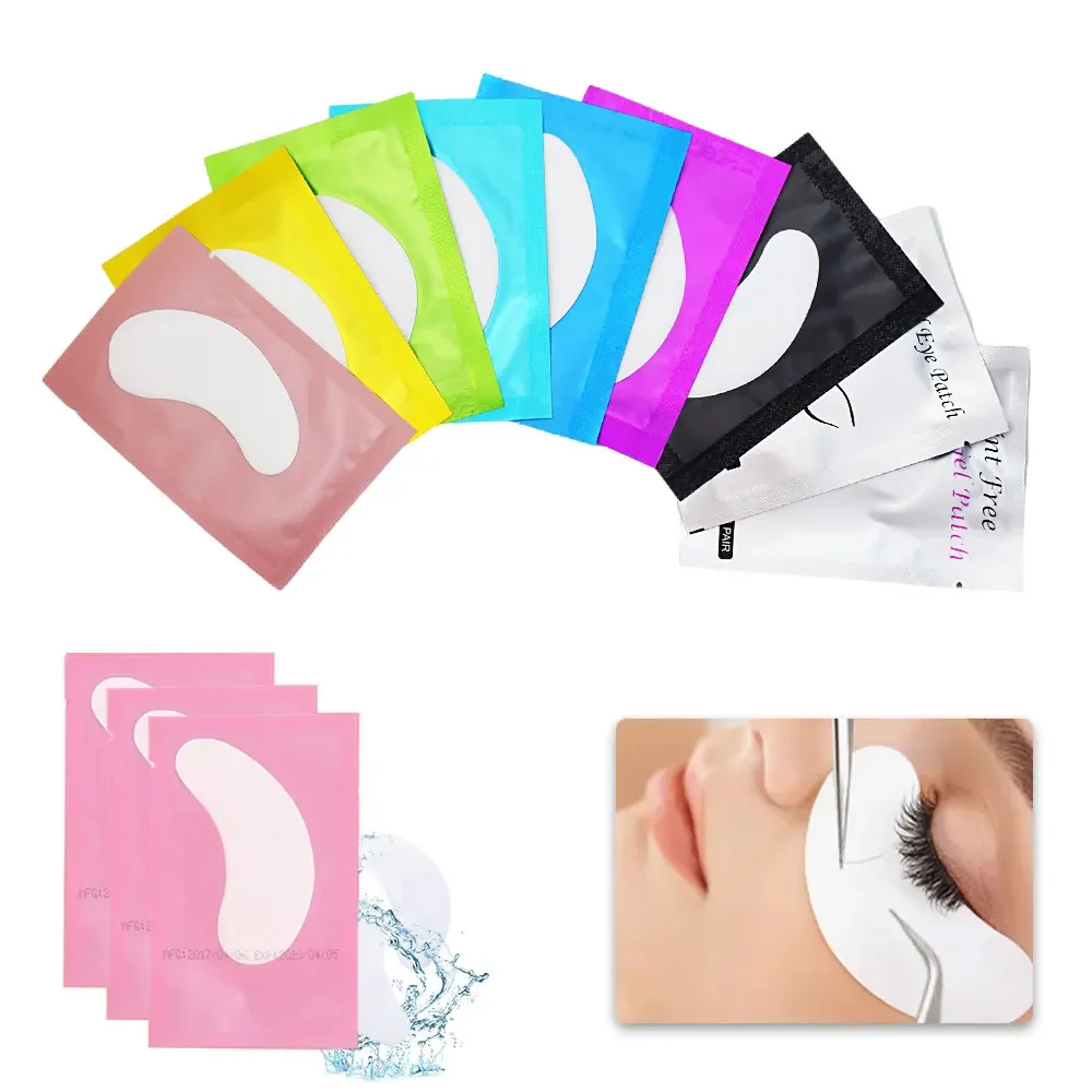 50Pairs Hydrogel Gel Eye Patches Grafting Eyelashes Under Eye Patches For Eyelash Extension Paper Application Makeup Supplies