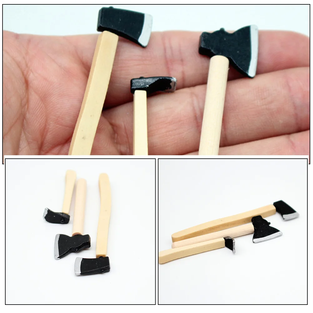 3-delig huismodel poppen tuingereedschap mini-accessoires miniatuur