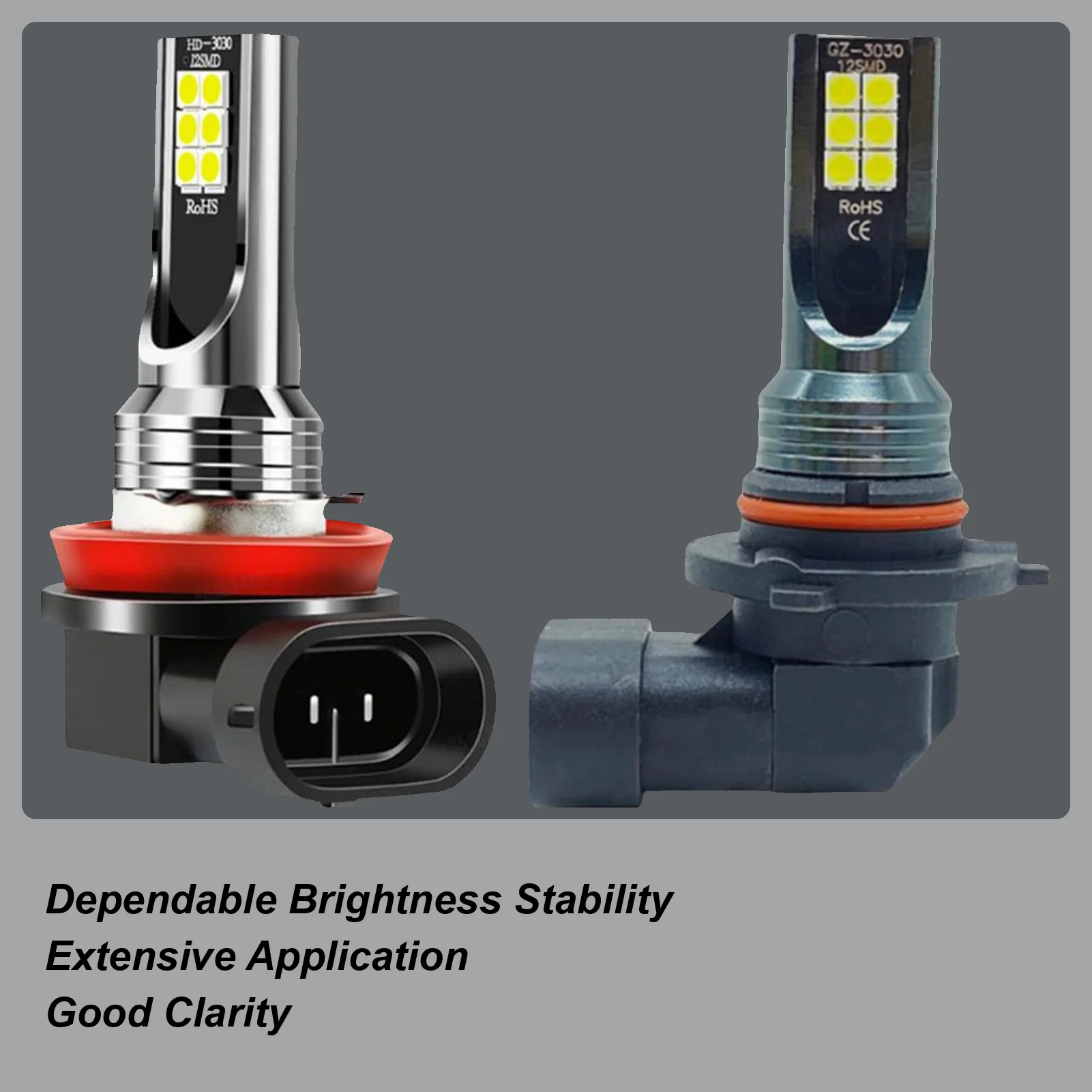 Led Fog Light Bulb High-Brightness Truck Fog Replacement Bulb Automotive Supplies Plug And Play Driving Lamp for RV Truck Pickup