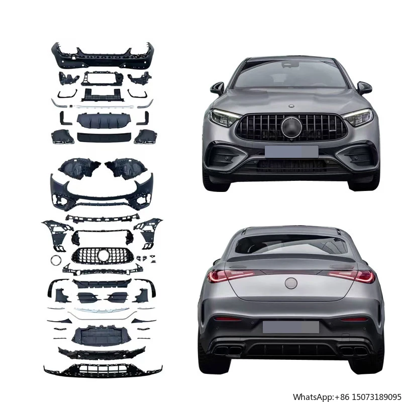 

GLC63 Body Kit for GLC COUPE C254 Upgrade GLC63 Bumper with Grille Rear Diffuser Tip 2024