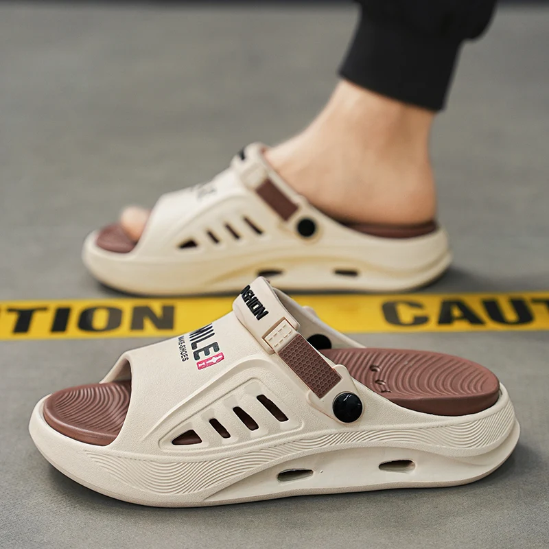 

Men's Sporty Slip-On Shoes Quick Dry Outdoor Casual Bathing Slippers Anti-Slip Comfortable EVA Material for Summer Wear