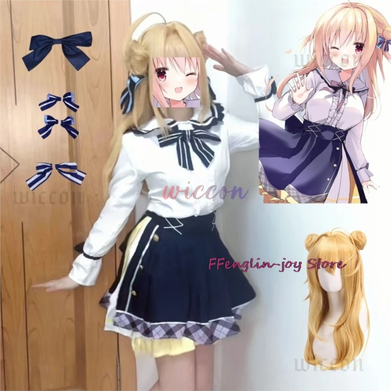 Game Hamidashi Creative Izumi Hiyori Cosplay Costume Adult Women Girls JK Skirt Suit Wig Halloween Uniform Outfit