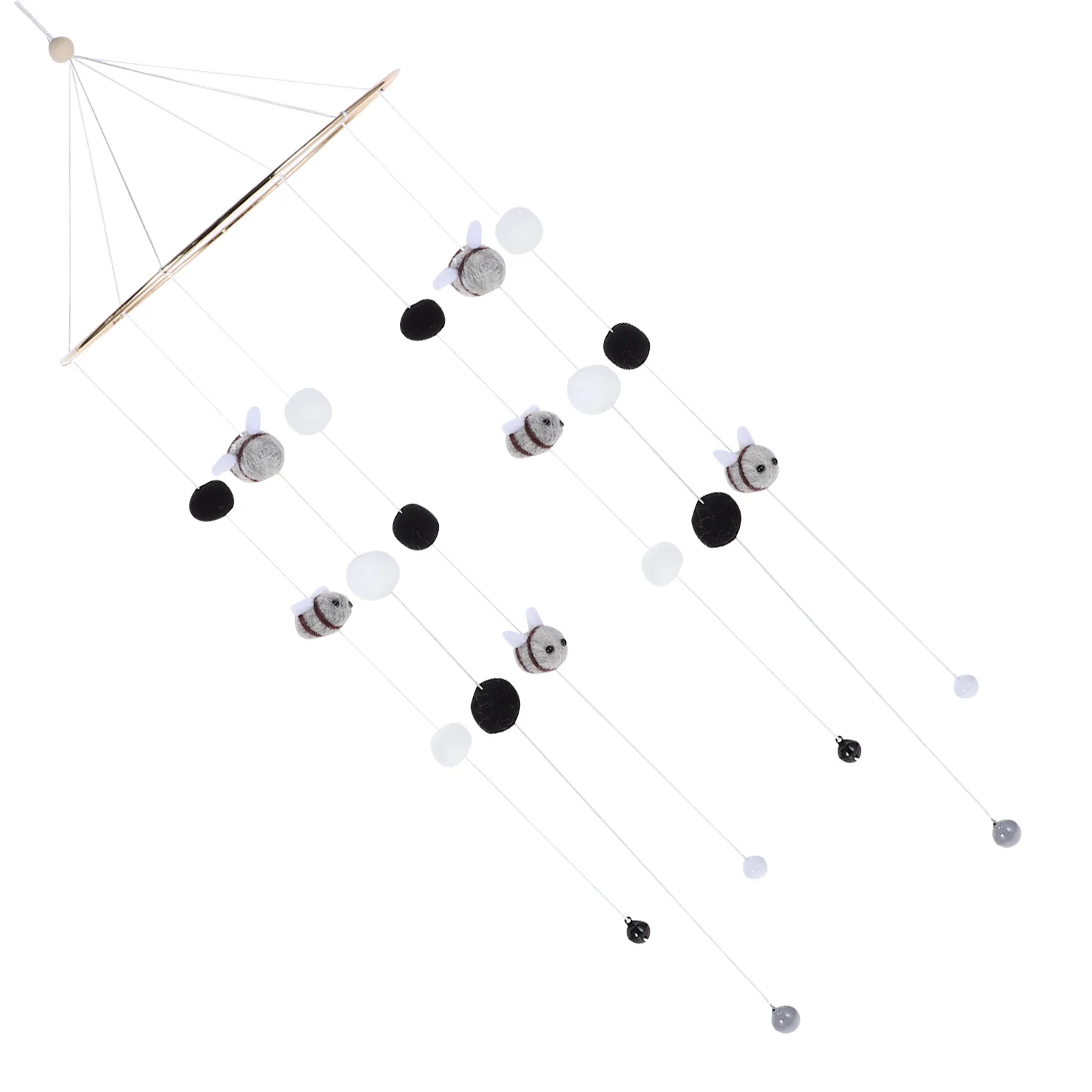 Abelha berço brinquedo móvel carrilhão de vento pingente do bebê berçário decoração do quarto cama crianças foto adereços pendurado