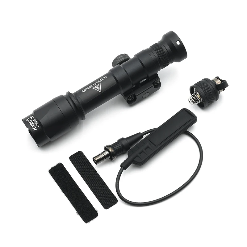 M600C Tactical Flashlight High-Intensity LED Beam Rechargeable with Battery Search And Strobe Modes for Outdoor Emergency