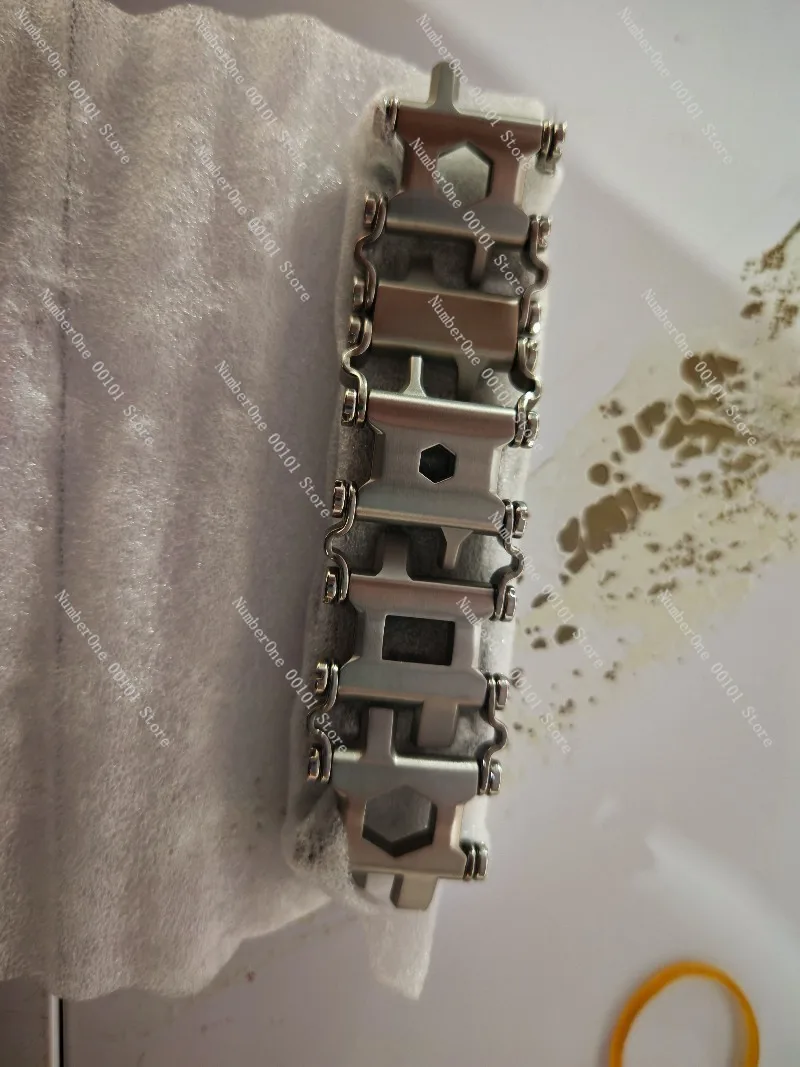 29 in 1 Multitool Bracelet 22cm Stainless Steel Men Watch Strap with Pry Tool Outdoor Travel Trend Bracelet