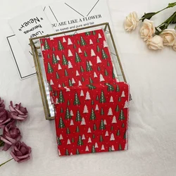 20pcs/Pac 33*33cm Red Christmas Tree Holiday Party Decoration Paper DIY Plate Bone Bart Paper Disposable Paper Placemat