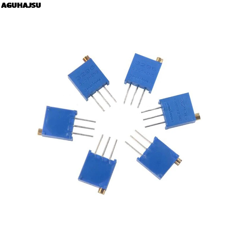 10pcs 3296W 1k 2k 5k 10k 20k 50k 100k 200k 500k 1M 1ohm Trim Pot Trimmer Potentiometer Type For Arduino