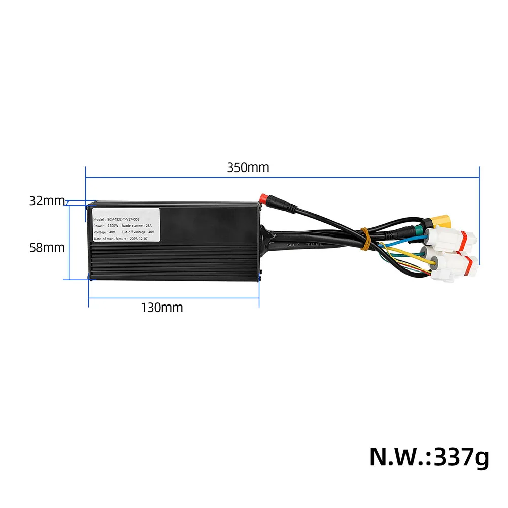 

36V 48V 550W 1200W E-Scooter Controller Meter Kit For DUCATI MW95 MW21 Aluminum Body Single Brake Double Brake Outdoor