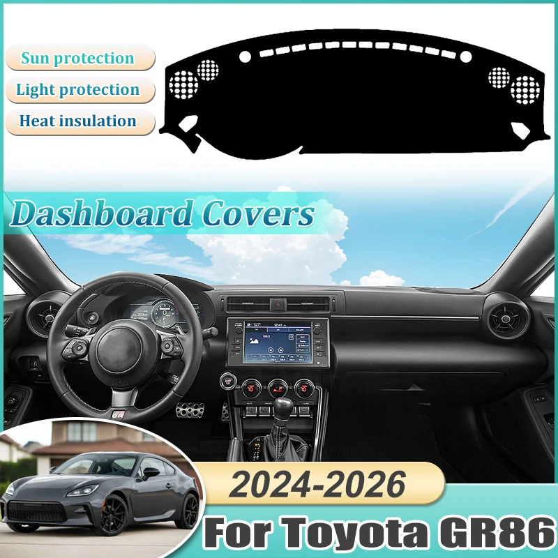 غطاء لوحة القيادة لسوبارو BRZ تويوتا GR86 2024 2025 2026 سيارة المضادة للانزلاق حصيرة السجاد وسادة حماية الظل مكافحة الشمس اكسسوارات السيارات #1