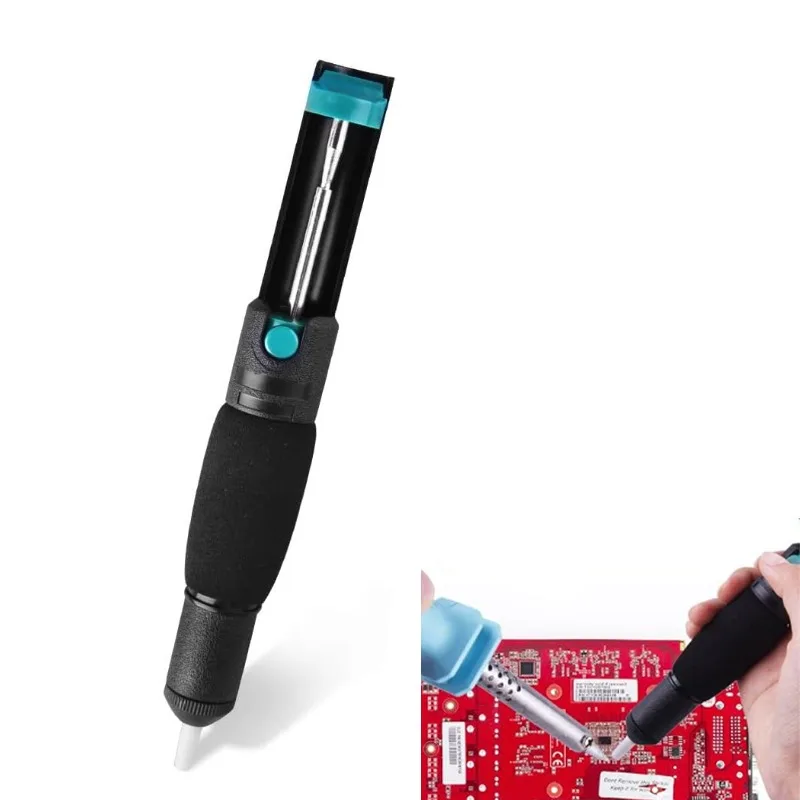 Aluminum Metal Desoldering Pump Suction Tin Gun Soldering Sucker Pen Vacuum soldering iron cleaner Hand Welding Tools