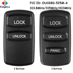 Klawisz zdalnie sterowanym samochodowym KEYECU z 2 3 przyciskami dla Mitsubishi Lancer Eclipse Outlander Galant 2002-2007 Fob FCC # OUCG8D-525M-A