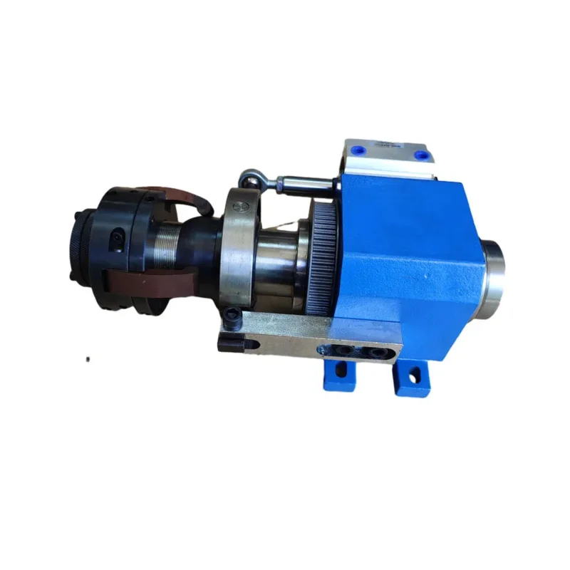 Spindle type rotary pneumatic clamping seat with 0640 chuck small machine tool head box bedside spindle seat quick clamp