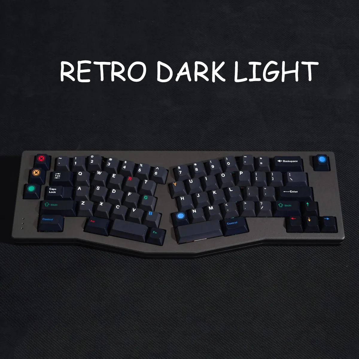 

Large Set RETRO DARK LIGHTS GMK Keycap Clone Cherry Profile MX PBT DYE-SUB Keycaps For ISO Enter 7u Spacebar Mechanicla Keyboard