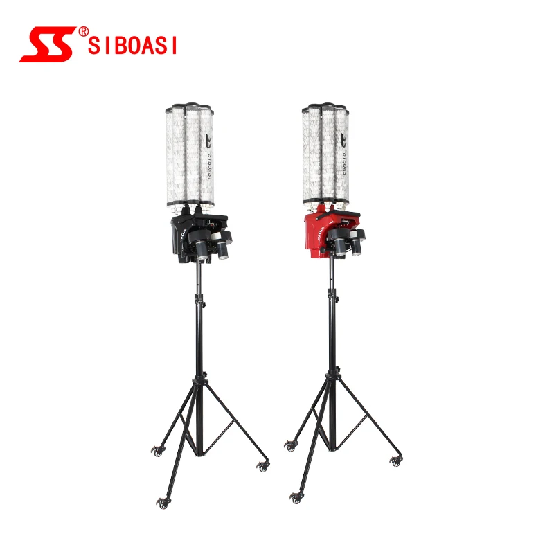 SIBOASI S3025 Multi-functions Automatic Badminton Machine Badminton Shuttle Launcher With Training Drills