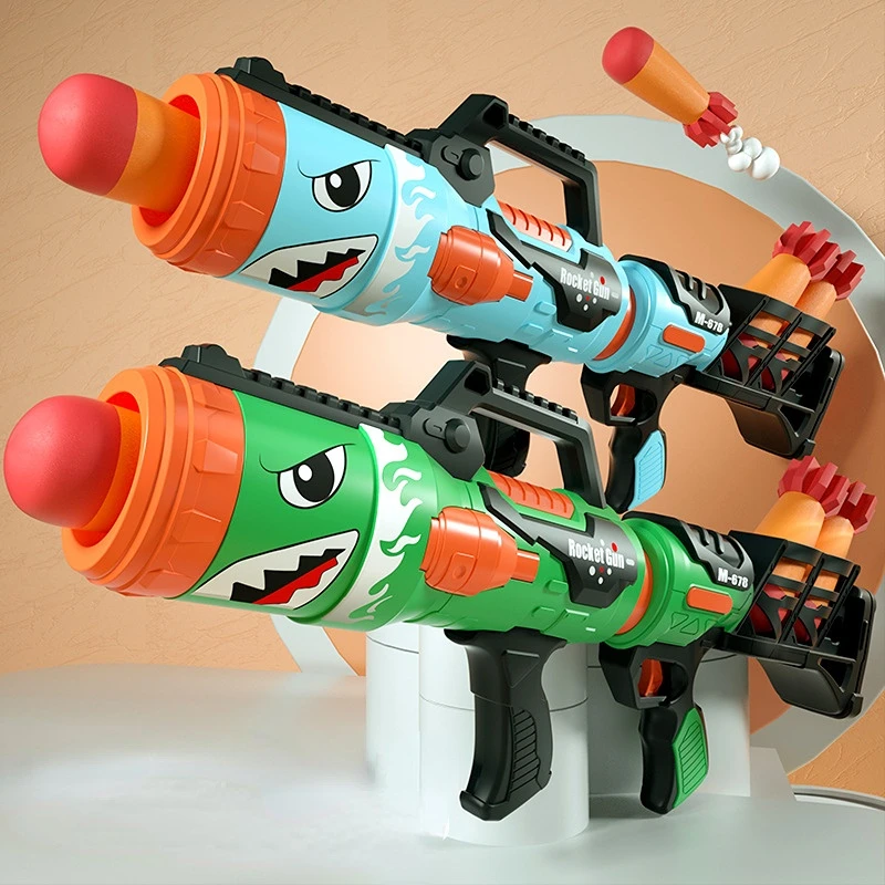 Shark BazookaAerodynamic Soft Bullet Blaster Toy Boy