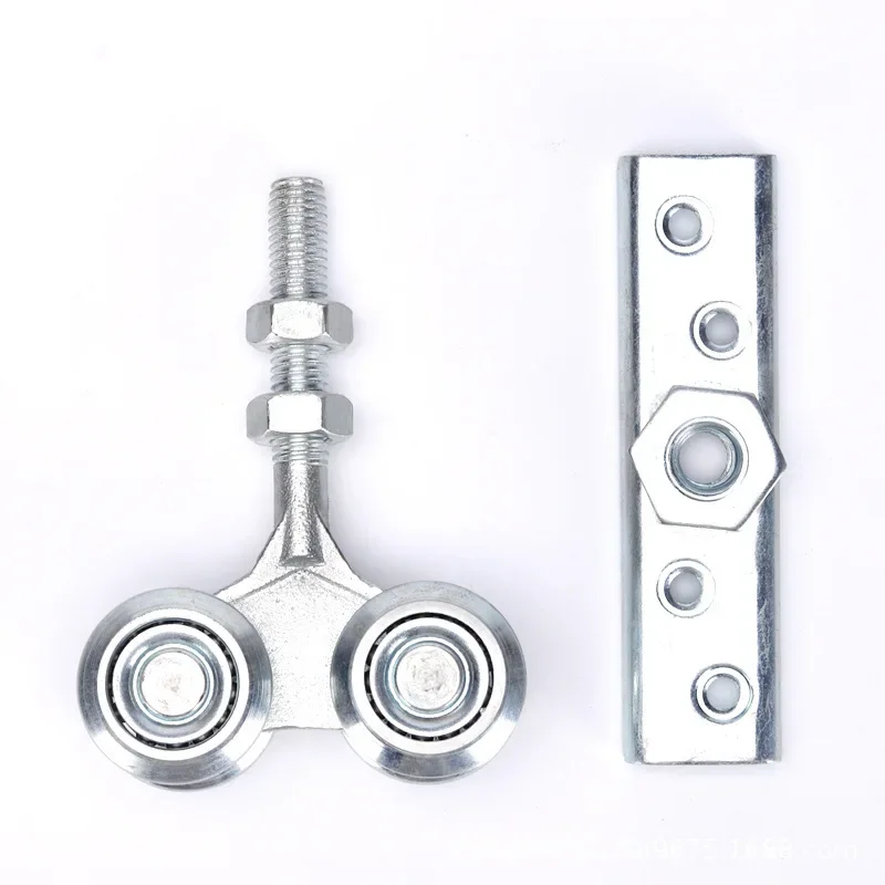 

2 шт., подвесная тележка с двойными колесами, ролик диаметром 46 мм, нагрузка 198 фунтов