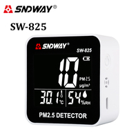 SNDWAY Digital Air Quality Monitor PM2.5 Detector Tester Gas Monitor Gas Analyzer Temperature Humidity Meter Diagnostic Tool