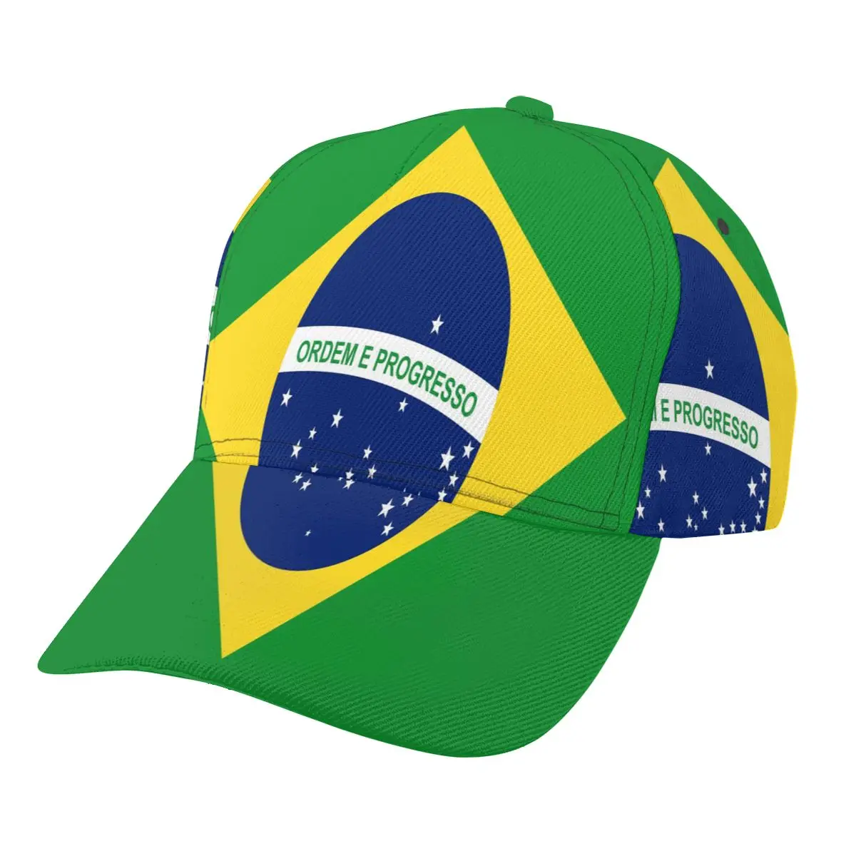 

2021 Summer New Unisex Outdoor Sport Sunscreen Baseball Hat Running Visor Cap Brazil Flag