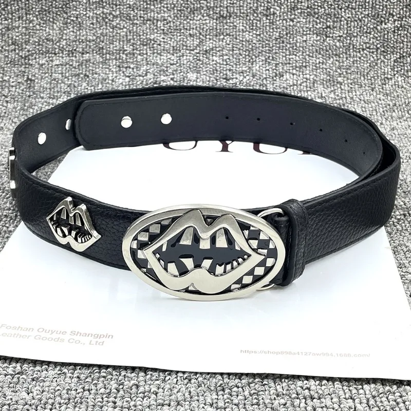 

2026 новая мода y2k, ремень с большим язычком и пряжками, роскошный дизайнерский женский большой ремень из искусственной кожи, ремень для женских аксессуаров