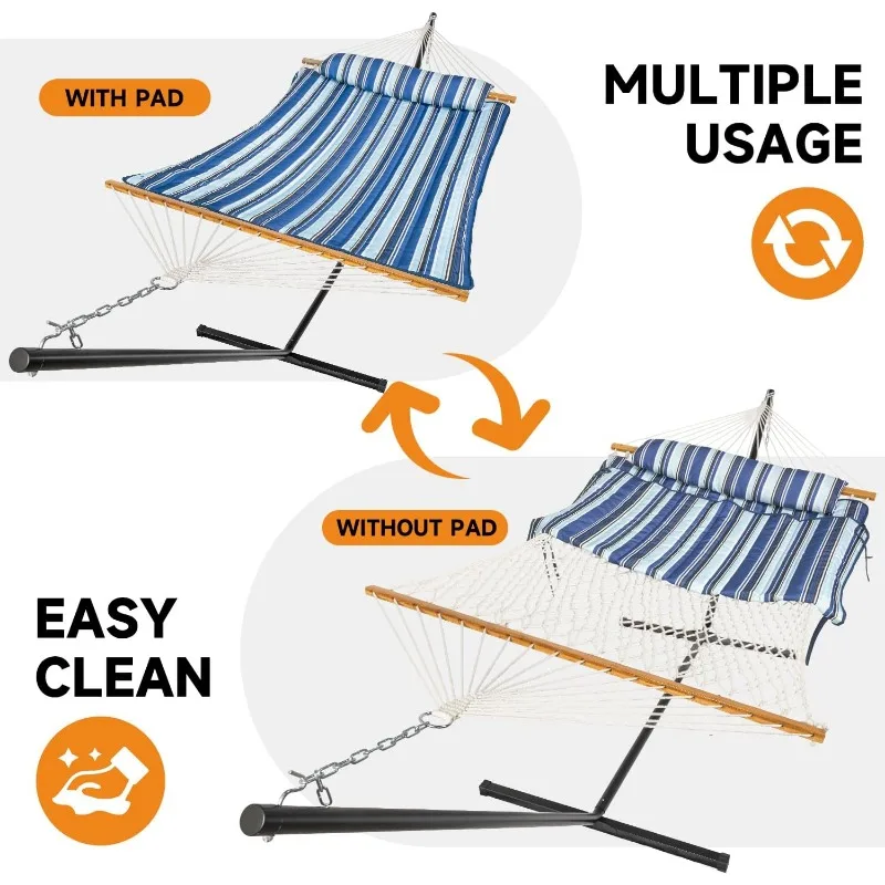 Heavy Duty, 500LBS Capacity,Removable Quilted Polyester Pad, Portable & Adjustable Design, Includes Storage Bag