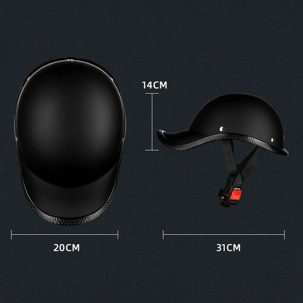 Casque de Moto Universel avec Sangle Réglable, Demi-Casque Électrique Personnalisé, Poignées Amovibles, Équipement de Vélo observateur pour Femme